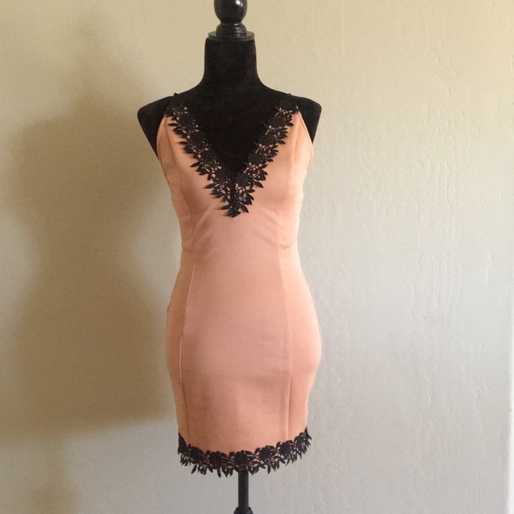 Peachy coral mini dress